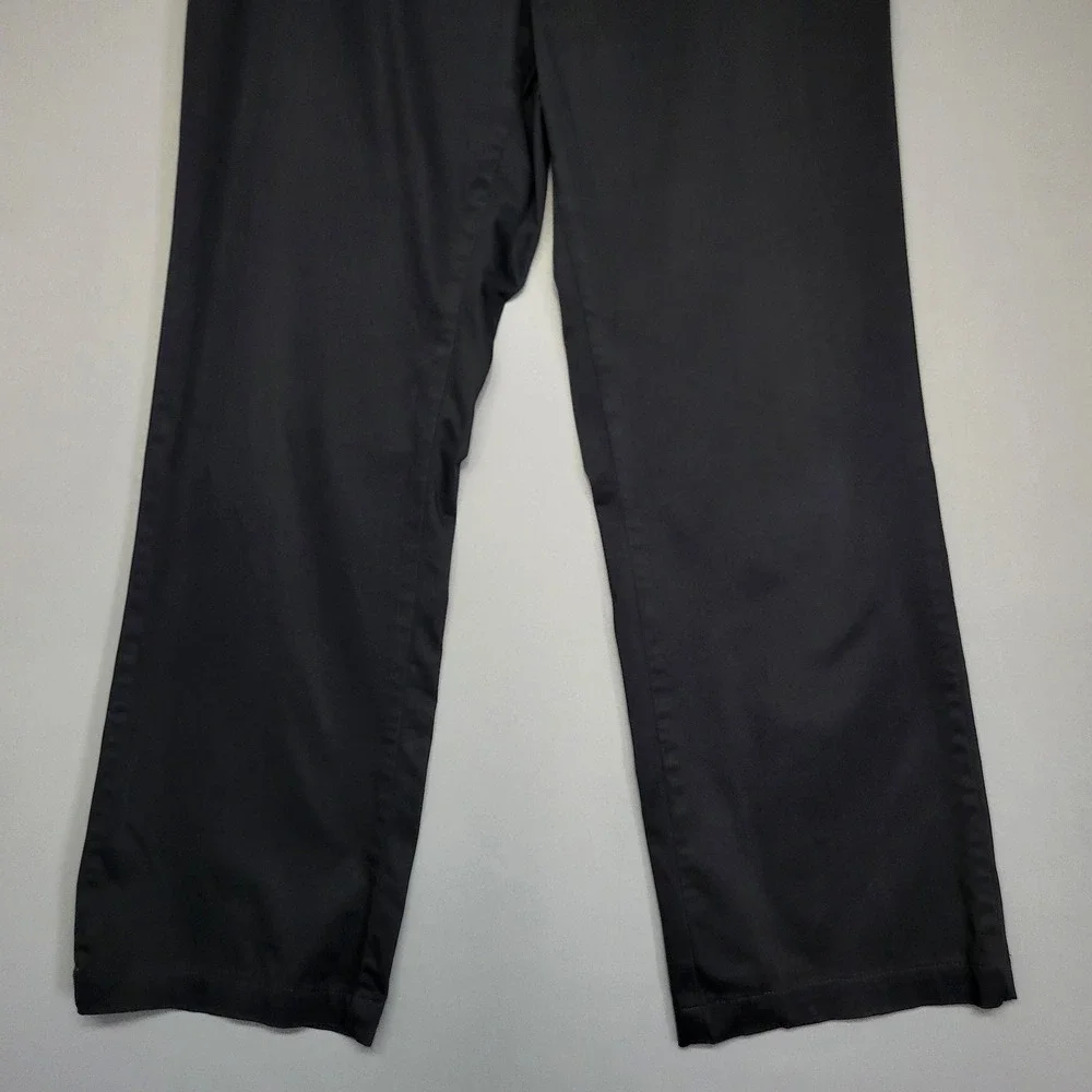 Aura‎ Pants Womens 6 Black Stretch Wide Leg Casual Office Workwear Comfort Band